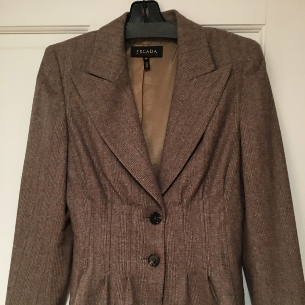 Escada women's wool tweed designer jacket